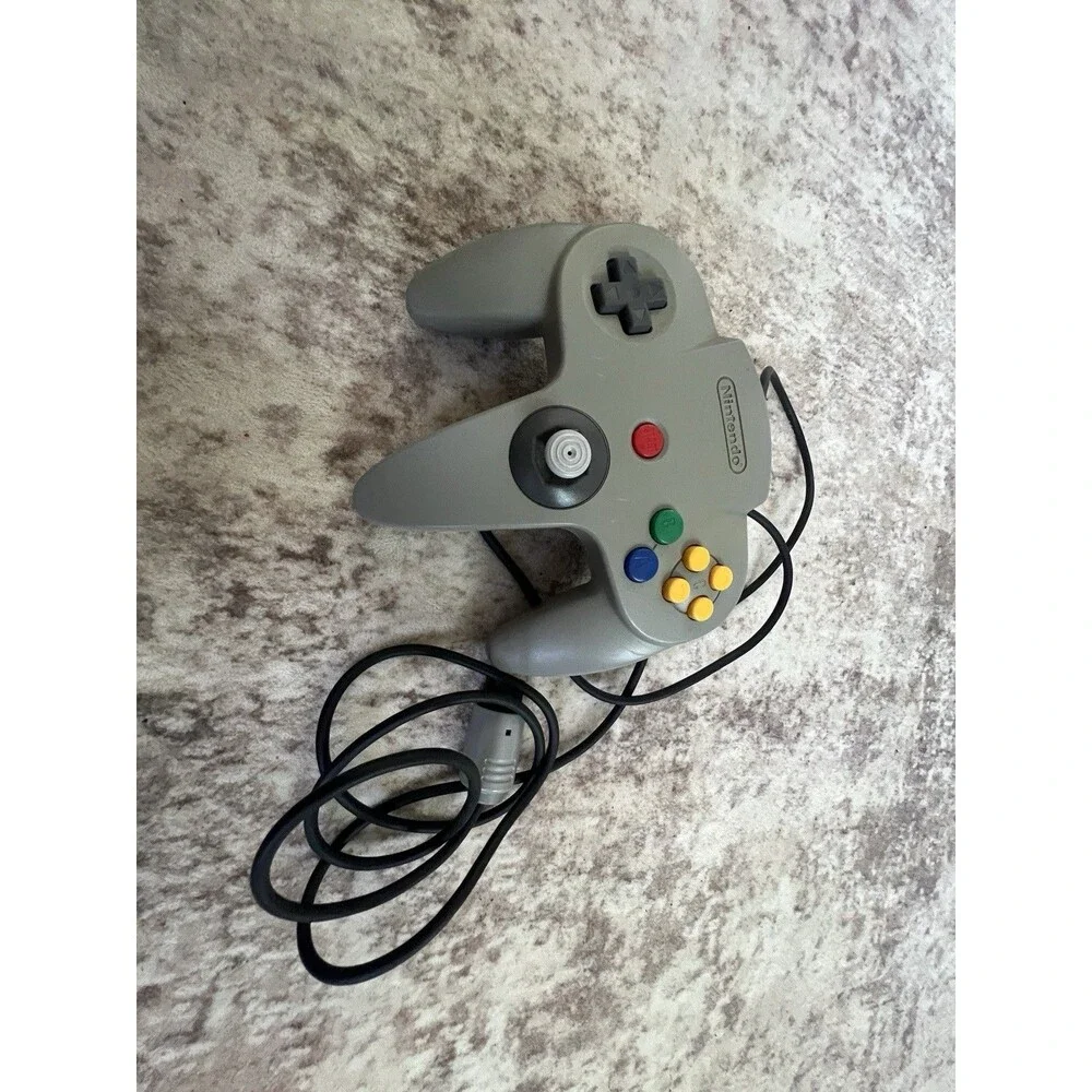 Nintendo 64 N64 Original Gray Controller OEM Tested Working Authentic